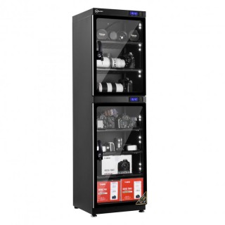 Tủ chống ẩm cao cấp Nikatei NC-180S viền nhôm mạ bạc
